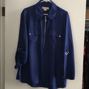 Michael joes navy blouse